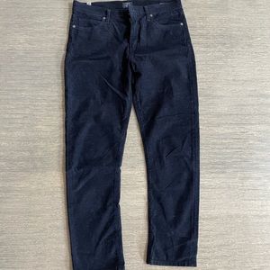 Citizens of Humanity Harlow Ankle Midrise Slim corduroy pants in Navy Size 29
